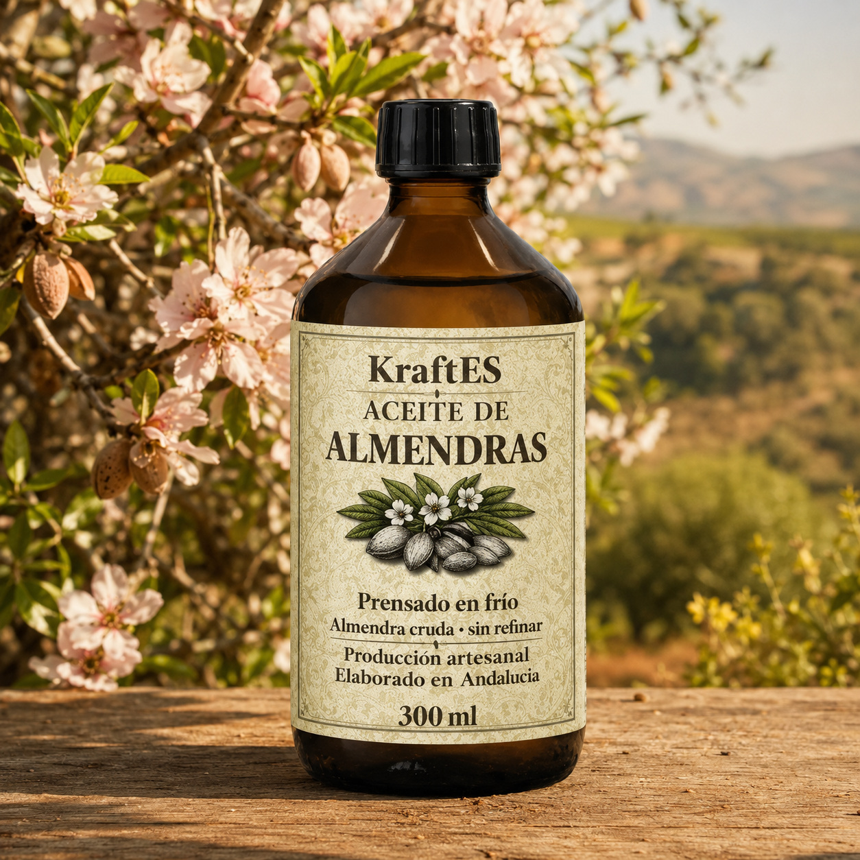 Aceite alimentario de almendras 300 ml