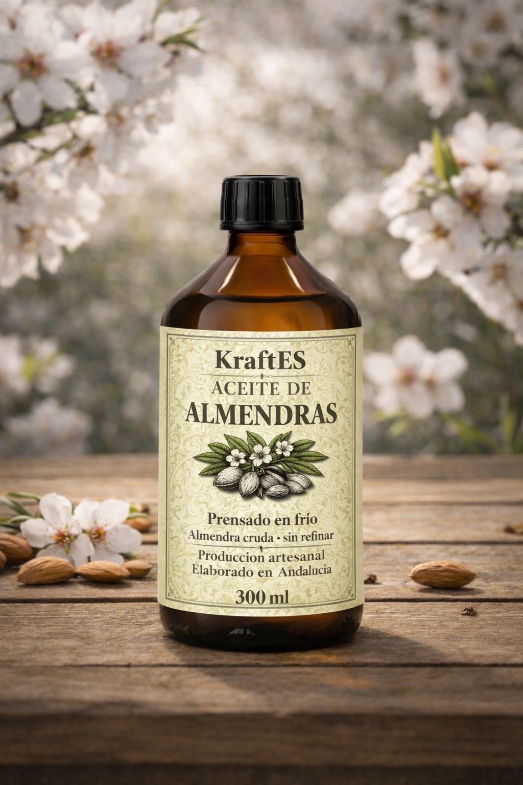 Aceite alimentario de almendras KraftES 300 ml